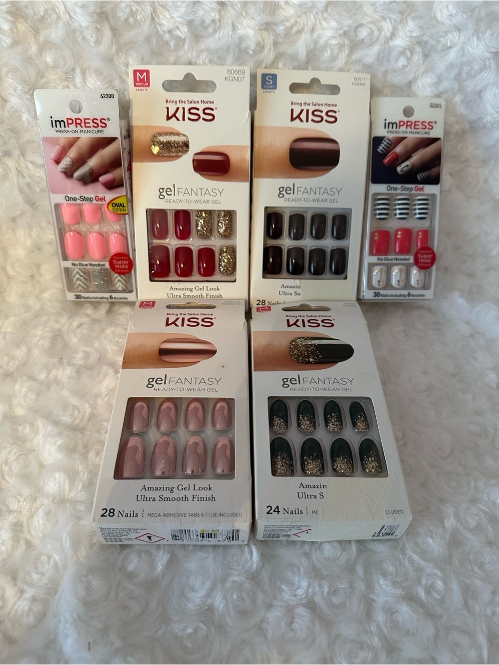 KISS & imPRESS Assorted Press-On Nail Collection